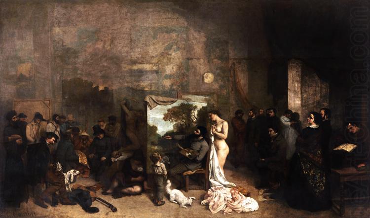 The Painter's Studio A Real Allegory (mk09), Gustave Courbet